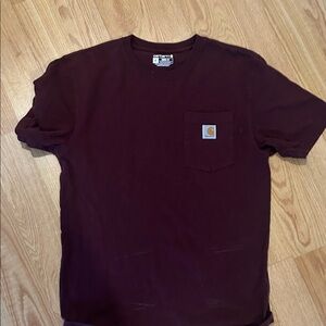 Carhartt Men's Maroon S  Pocket Tee